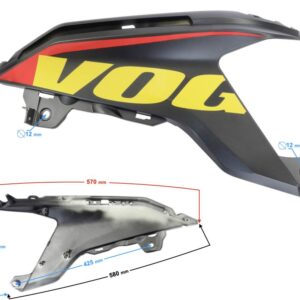 Obudowa baku lewa czarna voge 125r