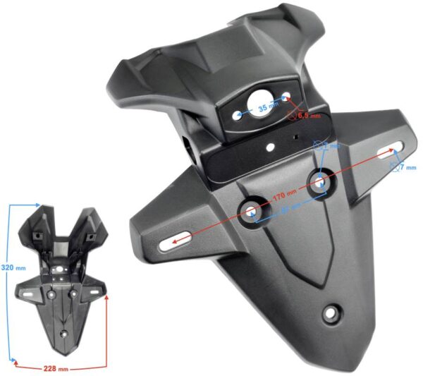 Błotnik tył voge 125r