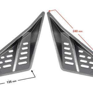 Obudowa trójkąty przednie-wloty grafit falcon 50 falcon 125 2 komplet