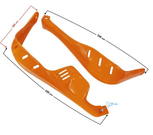 Osłona dłoni handbar cross enduro typ 1 pomarańczowa