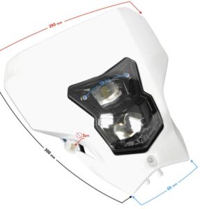 Reflektor przedni led db250 mzk biały