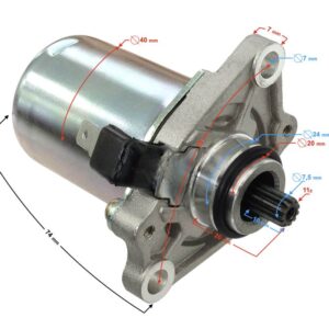 Rozrusznik skuter 2t dj5011 zębów