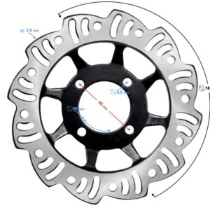Tarcza hamulca tylego 190mmx67mmx50mm cross 125