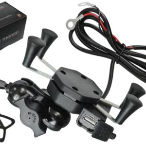Uchwyt motocyklowy na telefon z usb