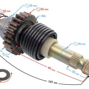 Wałek rozrusznika nożnego blade 125