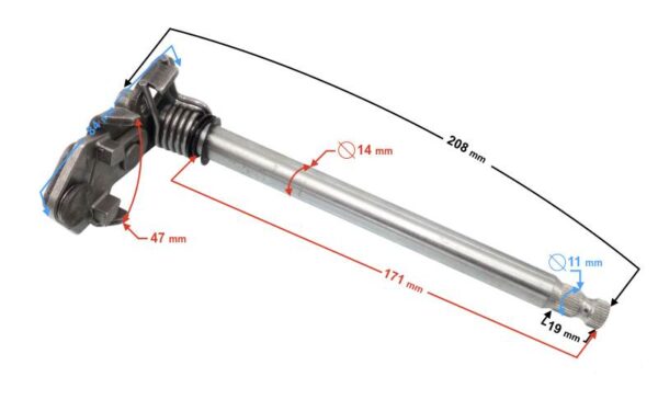 Wałek zmiany biegów blade 125
