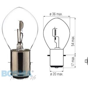Żarówka bosma 6v 35/35w ba20d