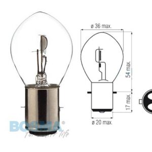 Żarówka bosma 12v 25/25w ba20d s1