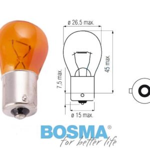 Żarówka bosma 12v 21w 0287 10 szt