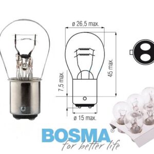 Żarówki bosma 12v 21/5w bay15d p21/5w 1574 10 szt