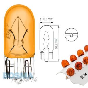 Żarówka bosma 12v 5w t10 wy5w amber 1987 10 szt