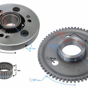 Bendix rozrusznika skuter 4t 125cc śr.22mm