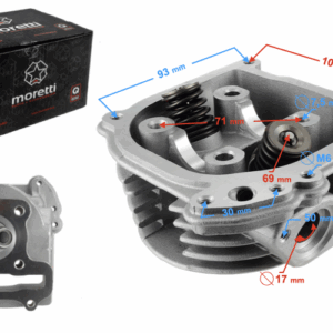 Głowica skuter 4t 60cc 139qmb długie zawory