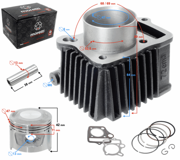 Cylinder 4t 80cc 139fmb