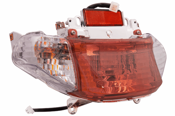 Lampa tylna skuter 21 białe klosze - obrazek 3