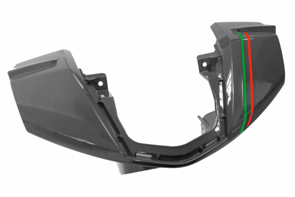 Obudowa kierownicy przód grafit active 50cc euro 5 - obrazek 3