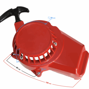Pokrywa silnika szarpaka pocket bike aluminiowa czerwona