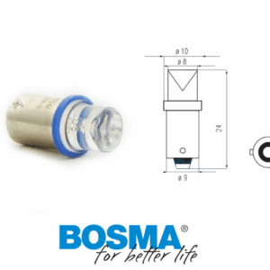 Żarówka bosma 12v 1*led standard ba9s blue wide viewing blister