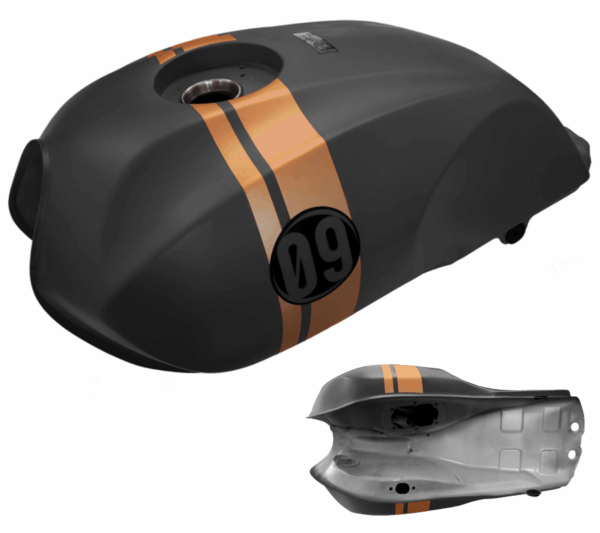 Zbiornik paliwa bak grafitowy cafe racer - obrazek 2
