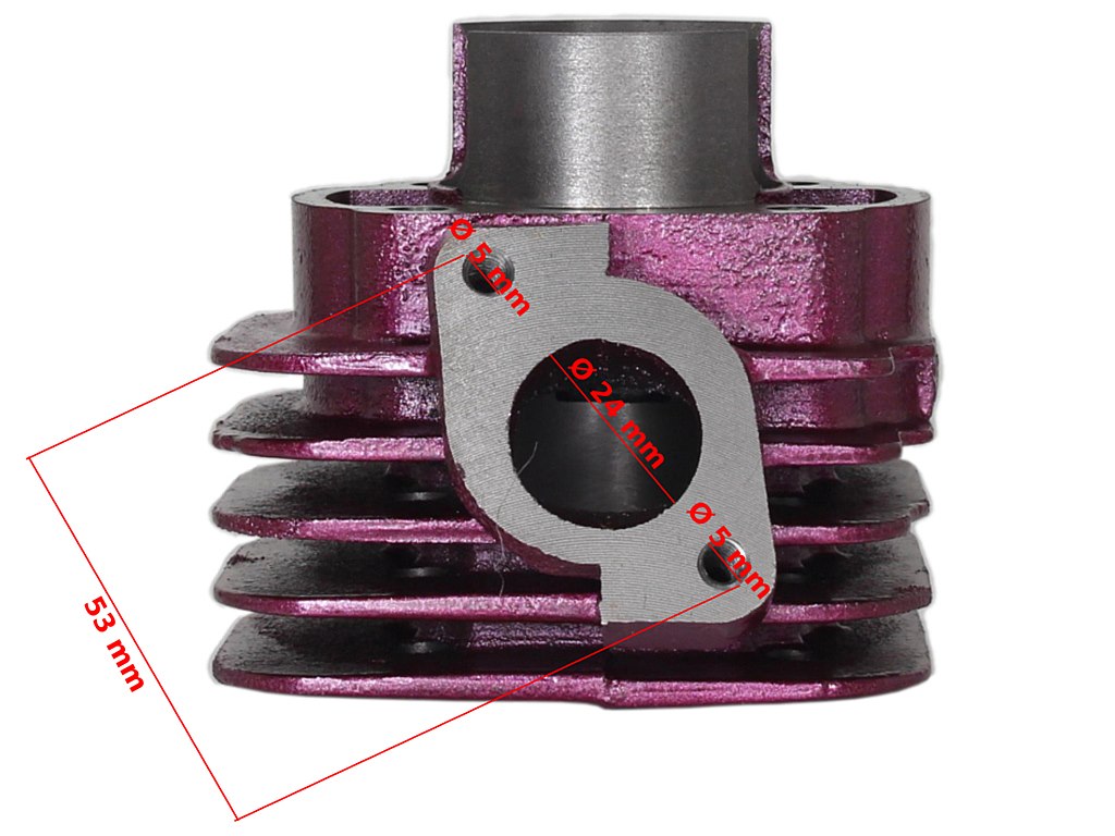 Cylinder yamaha jog80 47mm pin 10mm z głowicą Cylinder yamaha jog80 47mm pin 10mm z głowicą - obrazek 2