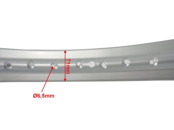 Felga 18" 1,85x18 szara wsk 36 szprych zaplot ml - obrazek 4