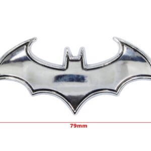 Emblemat znaczek batman srebrny