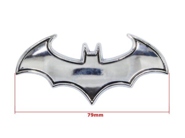Emblemat znaczek batman srebrny