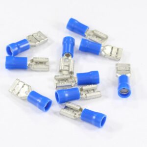 Konektor żeński 6.3x0.8 końcówka płaska izolowana 1.5-2.5mm kpl 10szt