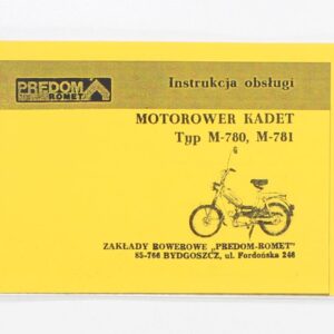 Katalog instrukcja obsługi romet kadet m-780 m-781
