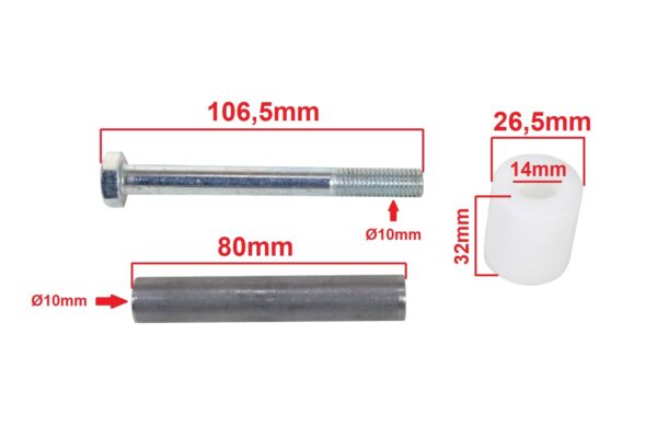 Ośka wahacza romet kadet m 780 110mm tb - obrazek 2