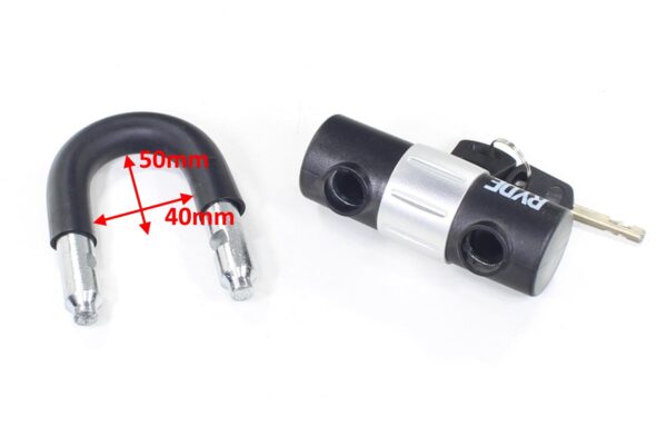 Blokada przeciwkradzieżowa kłódka motocyklowa rowerowa u-lock oxf-3388 ox - obrazek 3