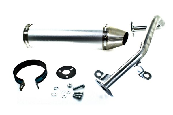 Tłumik Power Force Tuning Gy6 4t Tune-Ex Srebrny Tut000308
