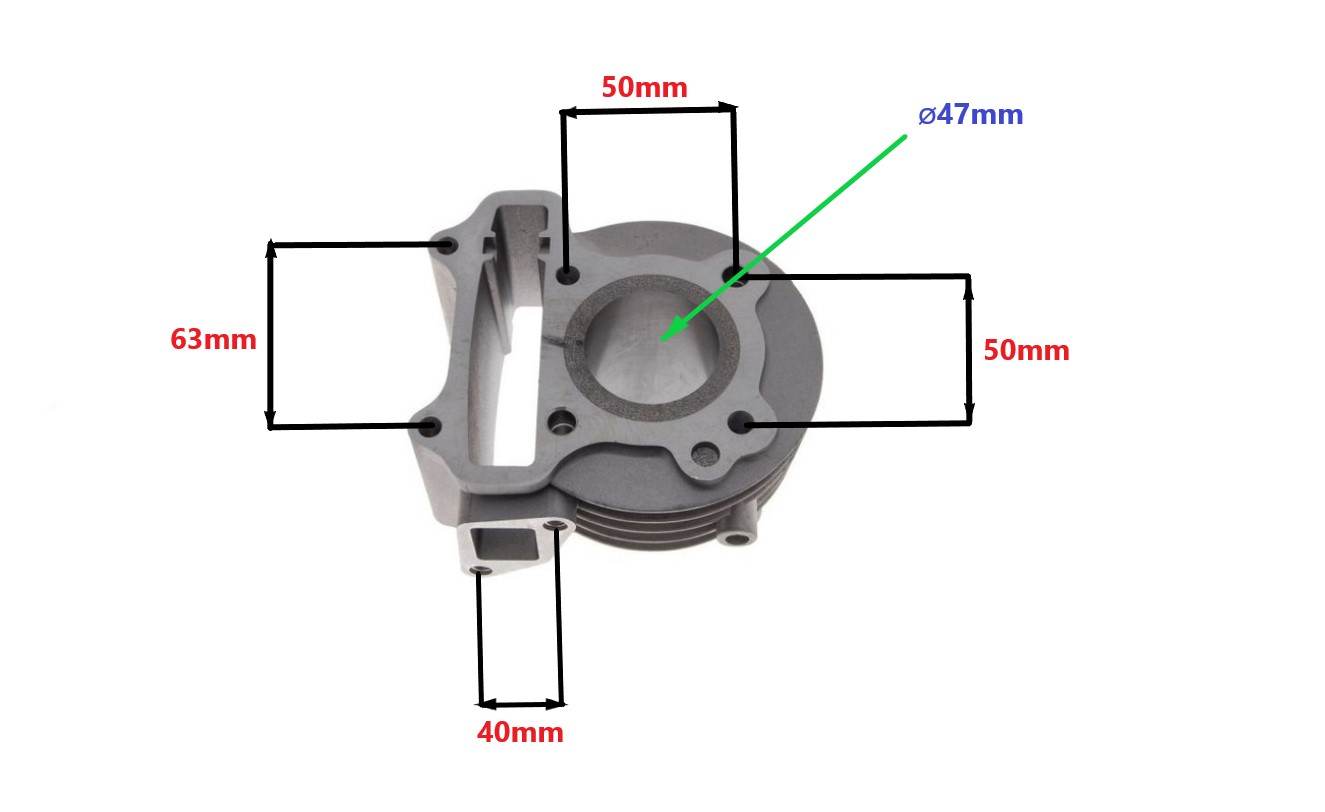 Cylinder Żeliwny Power Force Gy6 Kymco 47 Mm 4t Cylinder Żeliwny Power Force Gy6 Kymco 47 Mm 4t - obrazek 2