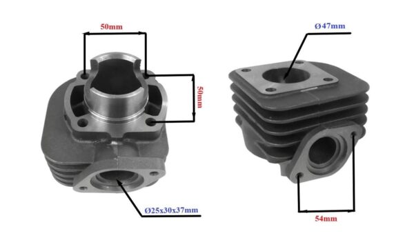 Cylinder Żeliwny Z Głowicą Power Force Kymco Agility Like Vitality 47mm 2t - obrazek 3