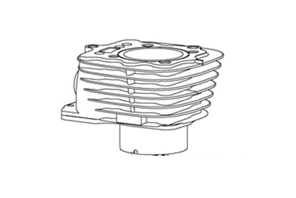 Cylinder Keeway K-Light 125 E4/E5 Superlight 125 E4 Cylinder Keeway K-Light 125 E4/E5 Superlight 125 E4 - obrazek 2