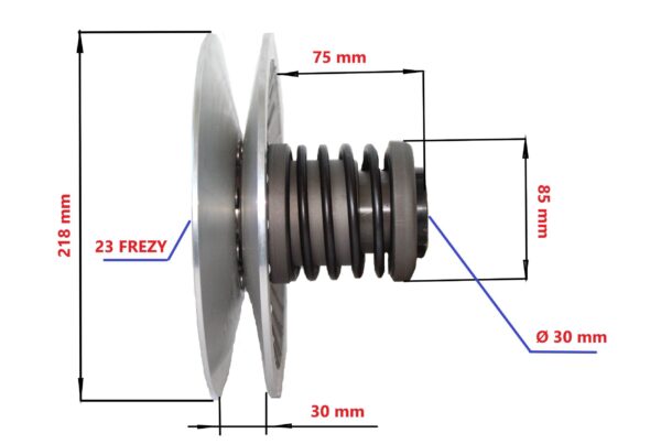 Tylne Koło Pasowe Kompletne Cf Moto 500hl Sot00003