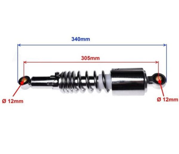 Amortyzatory Tylne Power Force Suzuki Gn 125 Komplet 2 Szt - obrazek 2