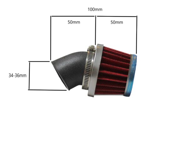 Filtr Powietrza Power Force 34-36 Mm Stożkowy 45' Chrom - obrazek 3