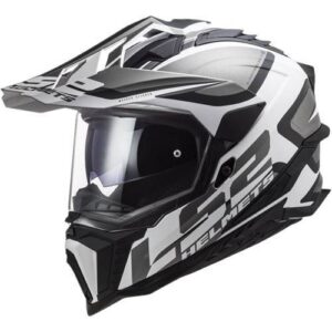 Kask ls2 mx701 explorer alter m. Black white-06 m