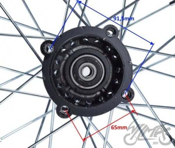 Koło tył 1.85-12 pit bike honda crf50 - obrazek 3