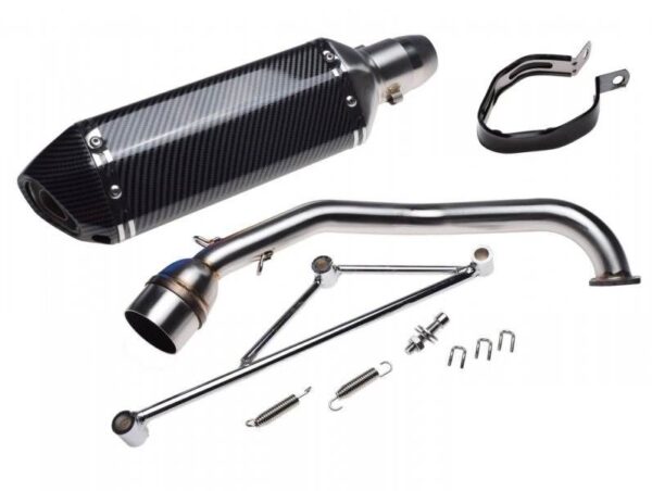 Tłumik + kolanko 125 gy6 4t db killer