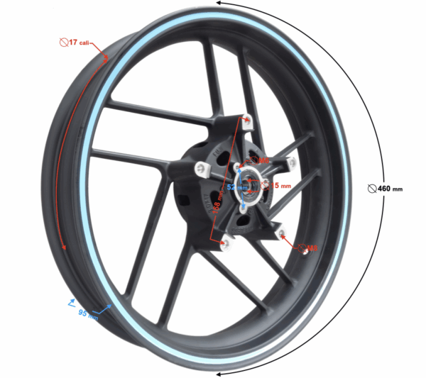 Felga przód VOGE 125R