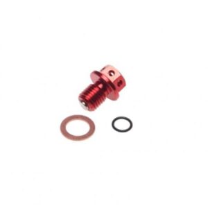 Korek spustu oleju czerwony honda crf50 pitbike