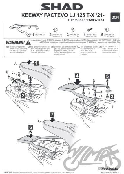 Stelaż kufra tył shad do keeway fact evo 125 Stelaż kufra tył shad do keeway fact evo 125 - obrazek 2
