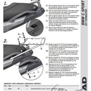 Stelaż kufra tył shad do bmw c600 sport