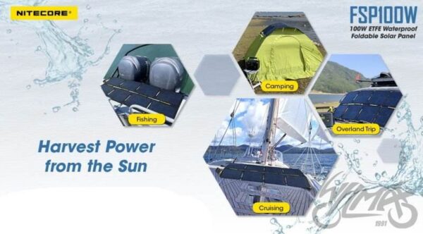 Panel słoneczny solar 100w nitecore fsp100w - obrazek 4