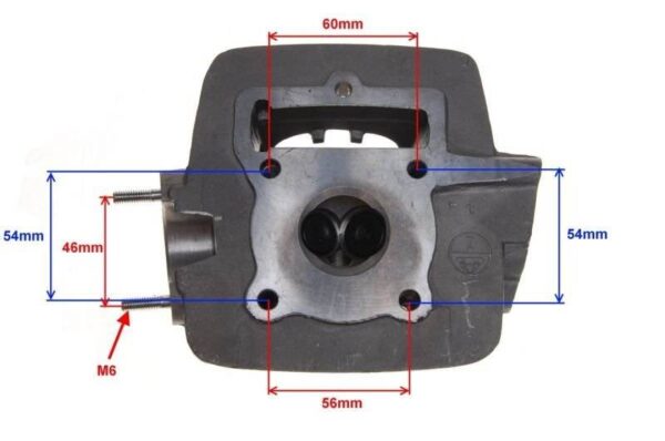 Głowica cylindra romet zetka 4t 50ccm - obrazek 3