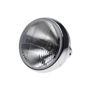 Lampa 7" h4 12v chrom emark