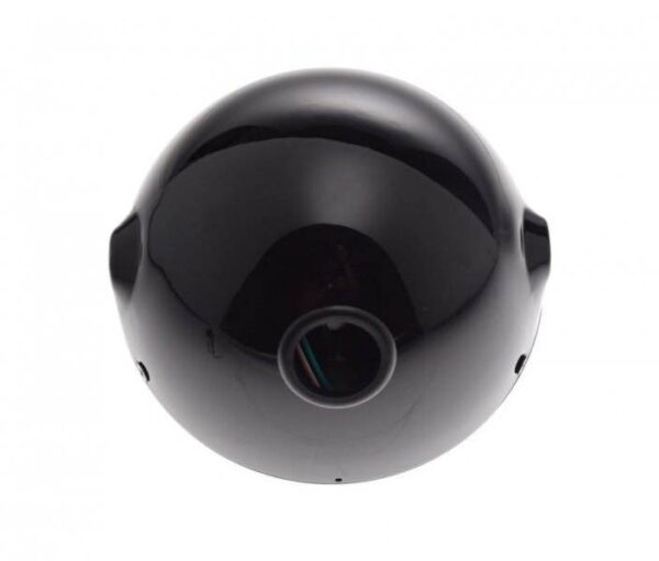 Lampa 7" h4 12v czarna / ramka czarna emark - obrazek 2