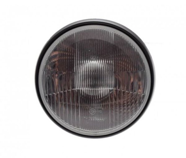 Lampa 7" h4 12v czarna / ramka czarna emark - obrazek 3
